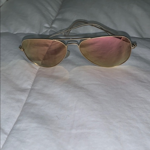 AQS Accessories - AQS Aquaswiss pink/rose gold aviator sunglasses
